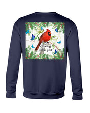 Load image into Gallery viewer, Scarlet Macaw With Butterflies I Am Always With You Gift For Lover Sweatshirt