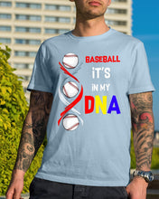 Load image into Gallery viewer, Baseball Be My DNA Gift For Sport Lovers Guys Tee