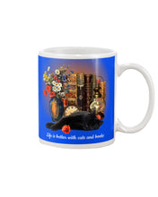 Load image into Gallery viewer, Black Cat Life Is Better With Books Gift For Cat Lovers Mug