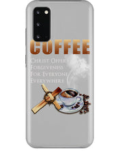 Load image into Gallery viewer, Coffee Christ Offers Forgiveness For Everyone Everywhere Phone case