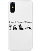 Load image into Gallery viewer, Simple Woman Loves Wine Camping Shoes And Climbing Phone case