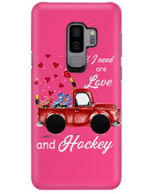Load image into Gallery viewer, All I Need Are Love And Hockey Gift For Hockey Players Phone case