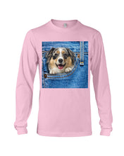 Load image into Gallery viewer, Australian Shepherd In Denim Pocket Gift For Dog Lovers Unisex Long Sleeve