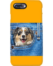 Load image into Gallery viewer, Australian Shepherd In Denim Pocket Gift For Dog Lovers Phone case