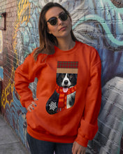 Load image into Gallery viewer, Santa Border Collie In Stock Gift For Dog Lovers Sweatshirt