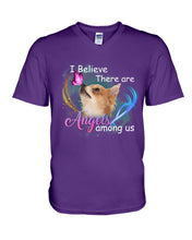 Load image into Gallery viewer, I Believe There Are Angels Among Us Gift For Chihuahua Lovers Guys V-Neck