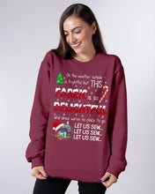 Load image into Gallery viewer, Weather Outside Frightful Sewing Let Us Sew Sweatshirt