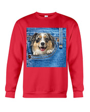 Load image into Gallery viewer, Australian Shepherd In Denim Pocket Gift For Dog Lovers Sweatshirt