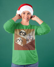 Load image into Gallery viewer, Three Cute Shih Tzu In Bag Gift For Dog Lovers Unisex Long Sleeve
