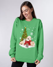Load image into Gallery viewer, Funny Golden Retrievers Sleep In Red Boots Gift For Dog Lovers Sweatshirt