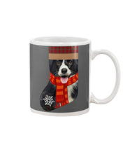 Load image into Gallery viewer, Santa Border Collie In Stock Gift For Dog Lovers Mug