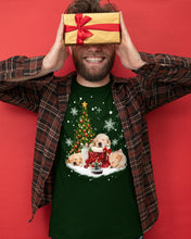 Load image into Gallery viewer, Funny Golden Retrievers Sleep In Red Boots Gift For Dog Lovers Guys Tee