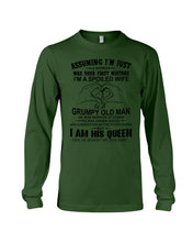 Load image into Gallery viewer, A Spoiled Wife Of An October Grumpy Old Man Birthday Meaningful Gift Unisex Long Sleeve