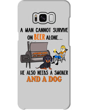 Load image into Gallery viewer, A Man Loves Beer And Dachshund Gift For Dog Lovers Phone case