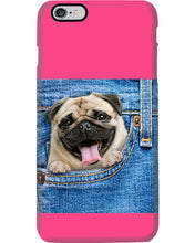 Load image into Gallery viewer, baby Pug In Denim Pocket Gift For Dog Lovers Phone case
