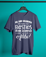Load image into Gallery viewer, Me And Grandma Are More Than Besties Custom Gift For Family Guys V-Neck