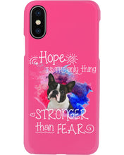 Load image into Gallery viewer, ln Boston Terrier Hope Is The Only Thing Gift For Dog Lovers Phone case