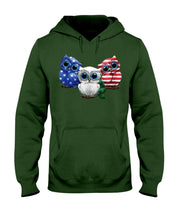 Load image into Gallery viewer, Lovely Phone Case Three Owl With US Flag Gift For Owl Lovers Hoodie