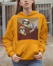 Load image into Gallery viewer, Three Cute Shih Tzu In Bag Gift For Dog Lovers Hoodie