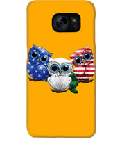 Load image into Gallery viewer, Lovely Phone Case Three Owl With US Flag Gift For Owl Lovers Phone case