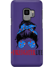 Load image into Gallery viewer, Firefighter Make You Life Safe Lady With Blue Ribbonhead Gift For Women Phone case