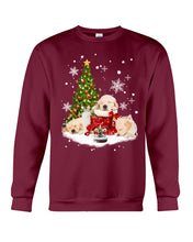 Load image into Gallery viewer, Funny Golden Retrievers Sleep In Red Boots Gift For Dog Lovers Sweatshirt