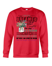 Load image into Gallery viewer, Protea Being A Daughter In Law Of A Freaking Awesome Mother In Law Gift For Women Sweatshirt