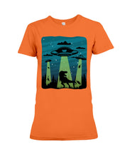 Load image into Gallery viewer, UFA Dinosaur T Rex Sky Full Of Stars Ladies Tee