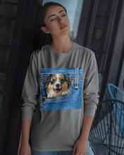 Load image into Gallery viewer, Australian Shepherd In Denim Pocket Gift For Dog Lovers Unisex Long Sleeve