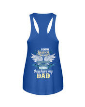 Load image into Gallery viewer, Heaven Is Beautiful Place Because They Have My Dad Trending Ladies Flowy Tank