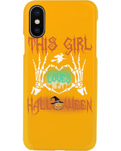 Load image into Gallery viewer, This Girl Loves Halloween Gift For Girls Phone case