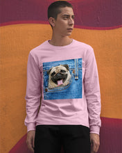 Load image into Gallery viewer, baby Pug In Denim Pocket Gift For Dog Lovers Unisex Long Sleeve