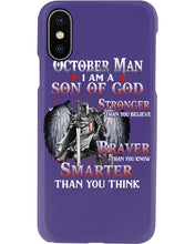 Load image into Gallery viewer, October Man Son Of God Birthday Meaningful Gift For Men Phone case