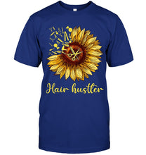 Load image into Gallery viewer, Hair Hustler Sunflower Trending Gift For Friends Guys Tee