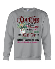 Load image into Gallery viewer, Protea Being A Daughter In Law Of A Freaking Awesome Mother In Law Gift For Women Sweatshirt