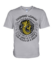 Load image into Gallery viewer, December Woman The Soul Of A Mermaid Birthday Meaningful Gift For Women Guys V-Neck