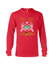 Load image into Gallery viewer, This Girl Loves Halloween Gift For Girls Unisex Long Sleeve