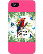 Load image into Gallery viewer, Scarlet Macaw With Butterflies I Am Always With You Gift For Lover Phone case