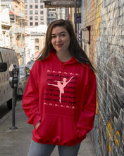 Load image into Gallery viewer, Ballet Words Pink Pattern Gift For Ballet Dancer Hoodie