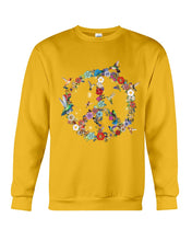 Load image into Gallery viewer, Hummingbird And Peace Sign Gift For Girls Sweatshirt