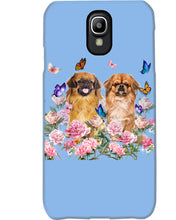 Load image into Gallery viewer, Pekingese With Peonies Gift For Dog Lovers Phone case