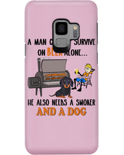 Load image into Gallery viewer, A Man Loves Beer And Dachshund Gift For Dog Lovers Phone case