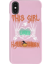 Load image into Gallery viewer, This Girl Loves Halloween Gift For Girls Phone case