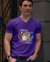 Load image into Gallery viewer, I Believe There Are Angels Among Us Gift For Chihuahua Lovers Guys V-Neck