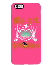 Load image into Gallery viewer, This Girl Loves Halloween Gift For Girls Phone case