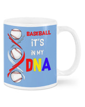 Load image into Gallery viewer, Baseball Be My DNA Gift For Sport Lovers Mug
