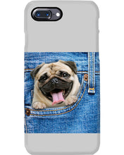 Load image into Gallery viewer, baby Pug In Denim Pocket Gift For Dog Lovers Phone case