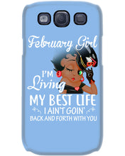 Load image into Gallery viewer, Betty Boop February Girl Living My Best Life Birthday Meaningful Gift Phone case