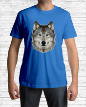 Load image into Gallery viewer, Wolf's Face Simple Unique Custom Design For Animal Lovers Guys Tee