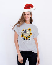 Load image into Gallery viewer, Peace Sign Sunflower Birthday Gift For Girls Guys Tee